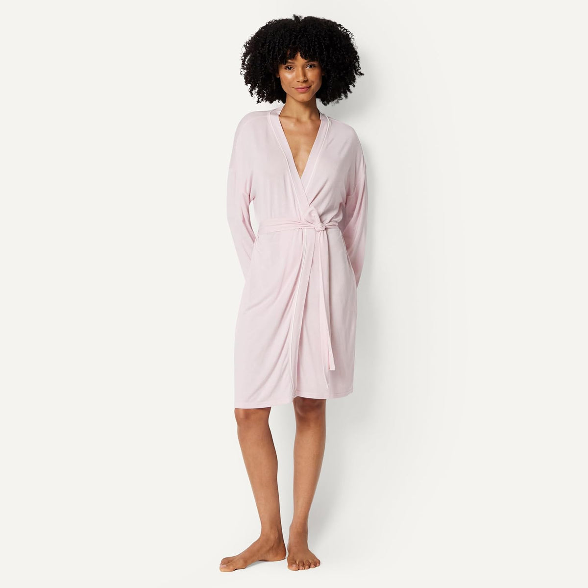 Women's Long Sleeve Robe, Modal-Blend Bathrobe