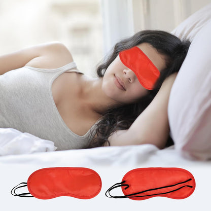 5 Pack Eye Sleep Masks, Sleep Covering, Eye Blinderfold for Sleeping,Travel, Party Games, Supply (Pink)