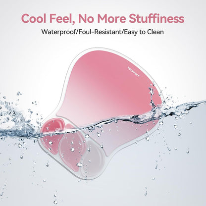 Gel Ergonomic Mouse Pad, Mouse Pad with Wrist Rest, Pink