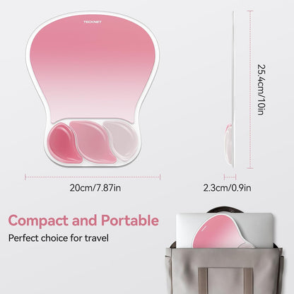Gel Ergonomic Mouse Pad, Mouse Pad with Wrist Rest, Pink