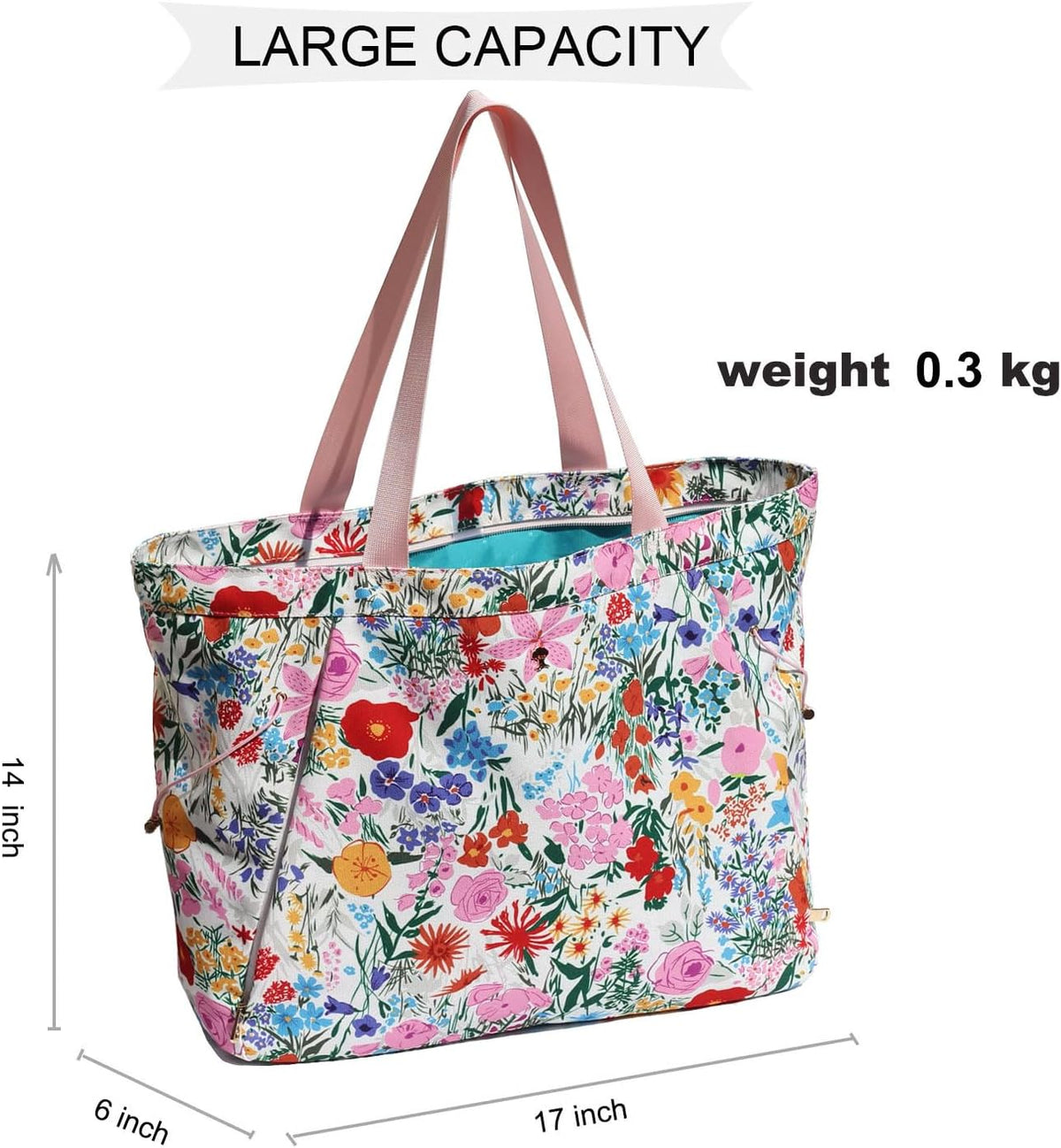 Yoga Tote Bag for Women Drawstring Canvas Shoulder Bags for Workout Travel Carryall Pilates Gym and Beach