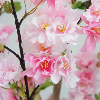 4FT Artificial Cherry Blossom Tree, Pink Faux Flower Tree in Pot for Home