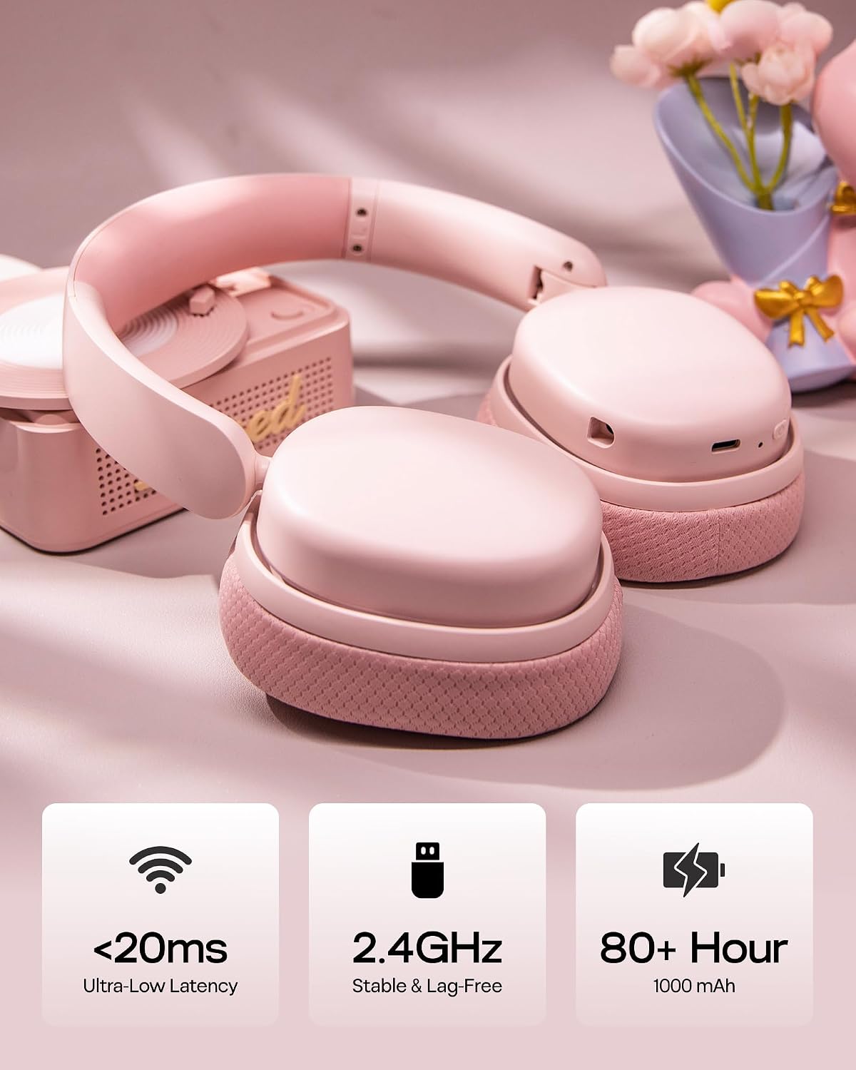 X Aula G7 Pro Wireless Gaming Headset, Dual Mode BT5.3 & 2.4GHz