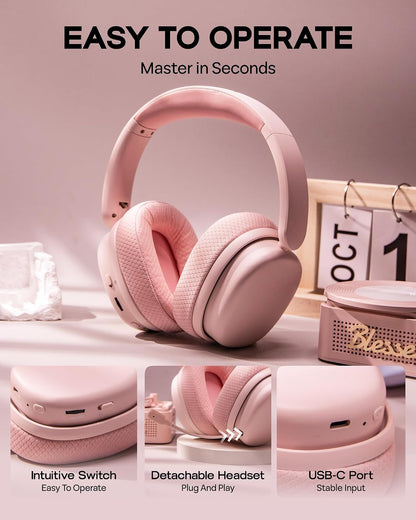 X Aula G7 Pro Wireless Gaming Headset, Dual Mode BT5.3 & 2.4GHz