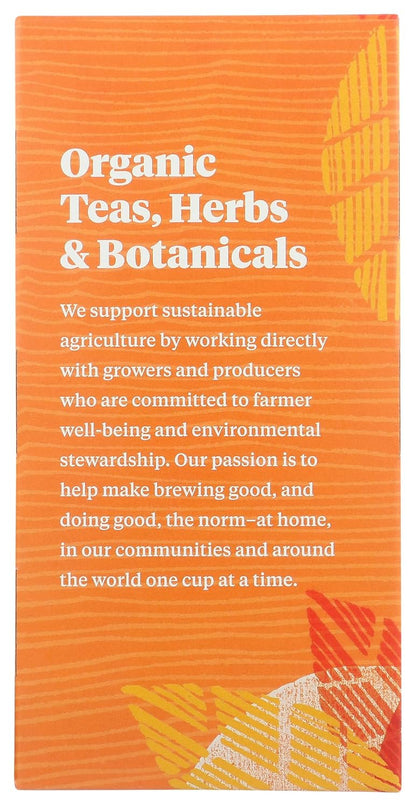 Tea, Organic Ginger Peach Black Tea Bags, 20 ct