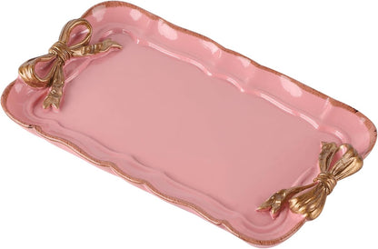 Resin Aesthetic Room Décor Pink Jewelry Tray Cute Home Decor Aesthetic Trays for Decor Girly Room Décor