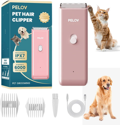 Quiet Dog Clipper Pet Grooming Kit for Thick Hair &Skin-Safe Blade