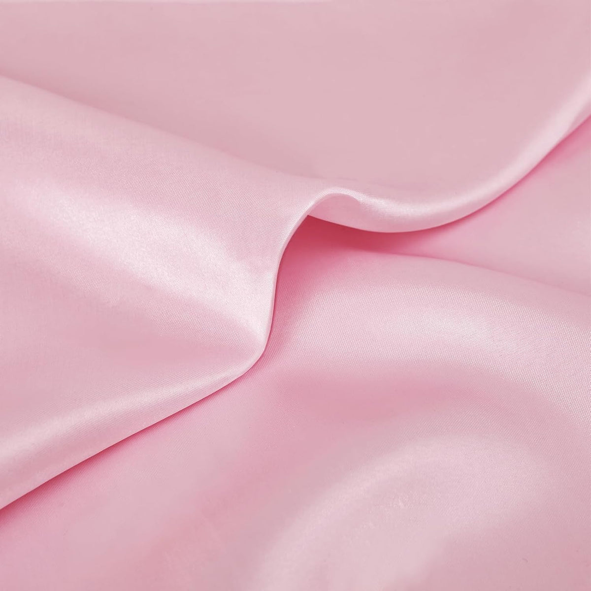 12 Pcs Light Pink Silky Satin Napkins 17" x 17" for Wedding Party
