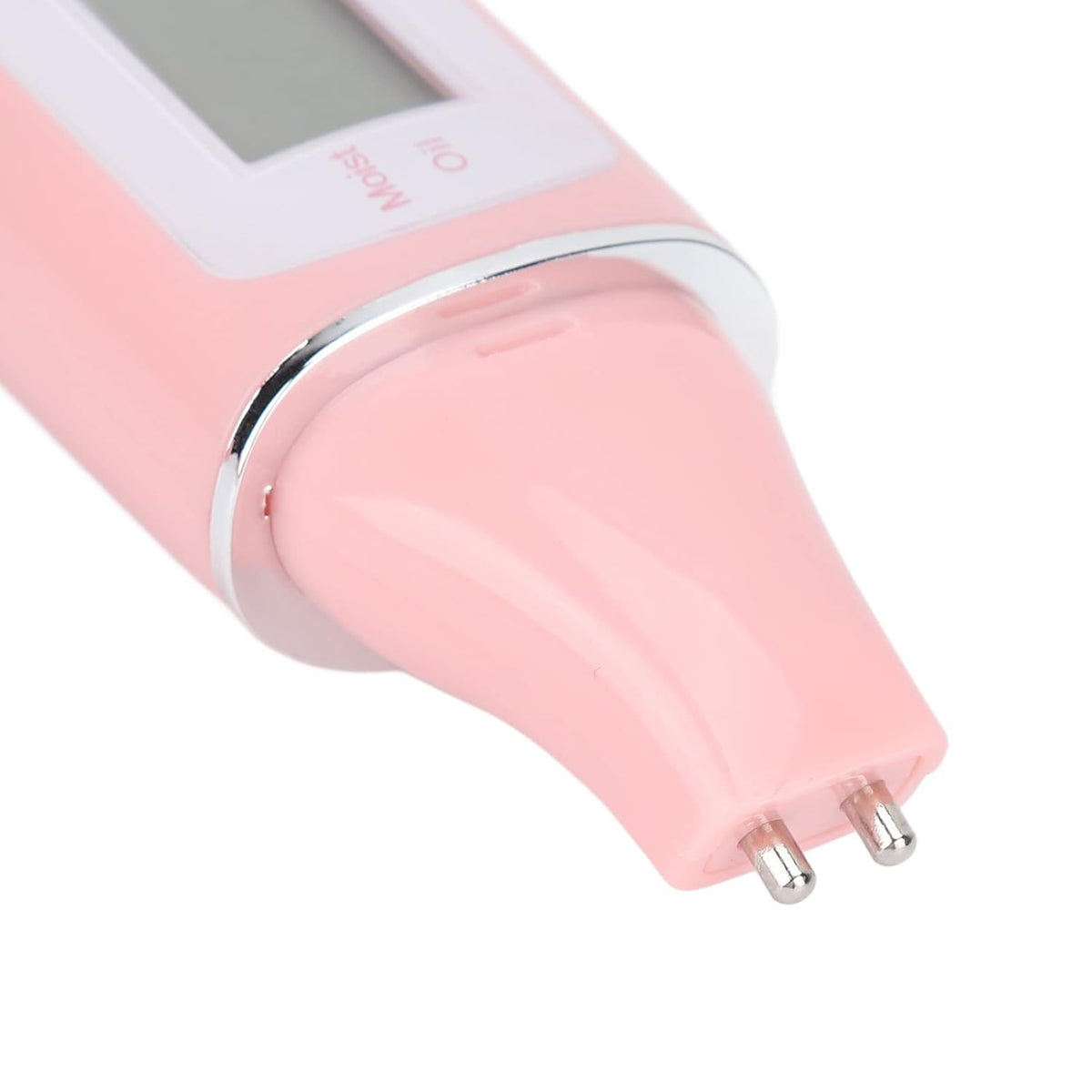 Skin Hydration Tester, Portable Skin Moisturizer Water Oil Tester,Digital LCD Smart Display Skinly Hydration for Face Care Beauty (Pink)
