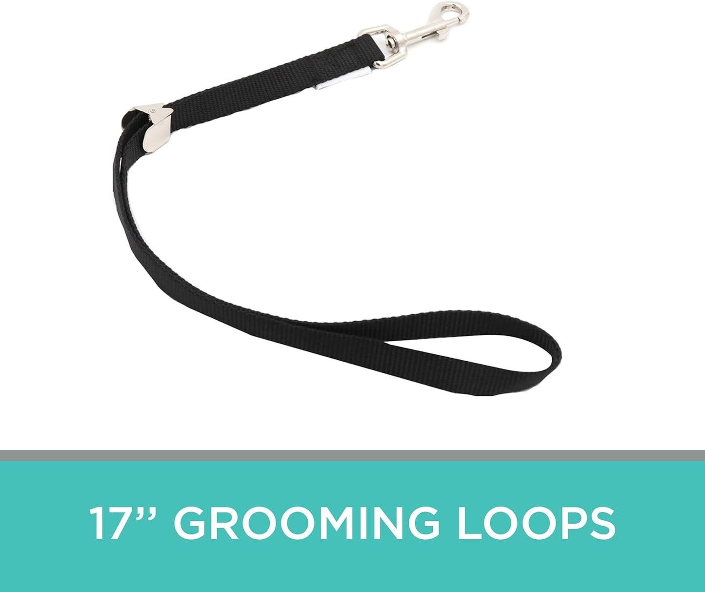 GROOMER ESSENTIALS Small 17" Grooming Loops - Black