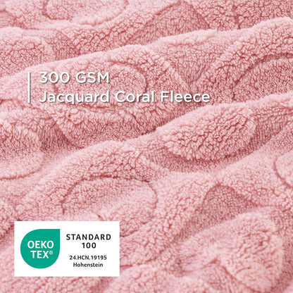 Bedsure Dog Blanket for Medium Dogs Washable - Fluffy Fuzzy Puppy Cat Blanket with Premium 300GSM Coral Fleece Soft for Pet Kitten Doggy, Pink, 30x40IN
