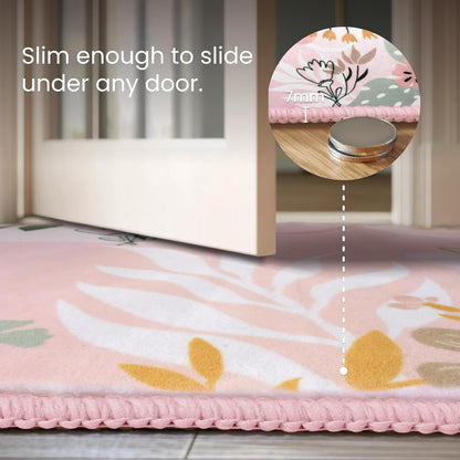 Door Mat Indoor Entrance 2x3 Machine Washable Art Floral Small Rugs for Entryway Non-Slip Rubber Backing Bath Mat Soft Area Rug Stain Resistant Waterproof Carpet for Bathroom Bedroom (Green)