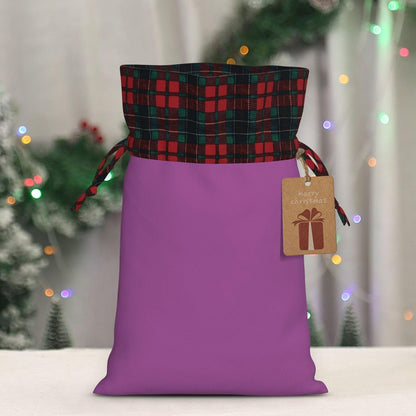 Peach-like color Printed Medium Christmas Storage Bags, Birthday Party Supplies, Holiday Gift Storage Bags, Portable Gift Bags