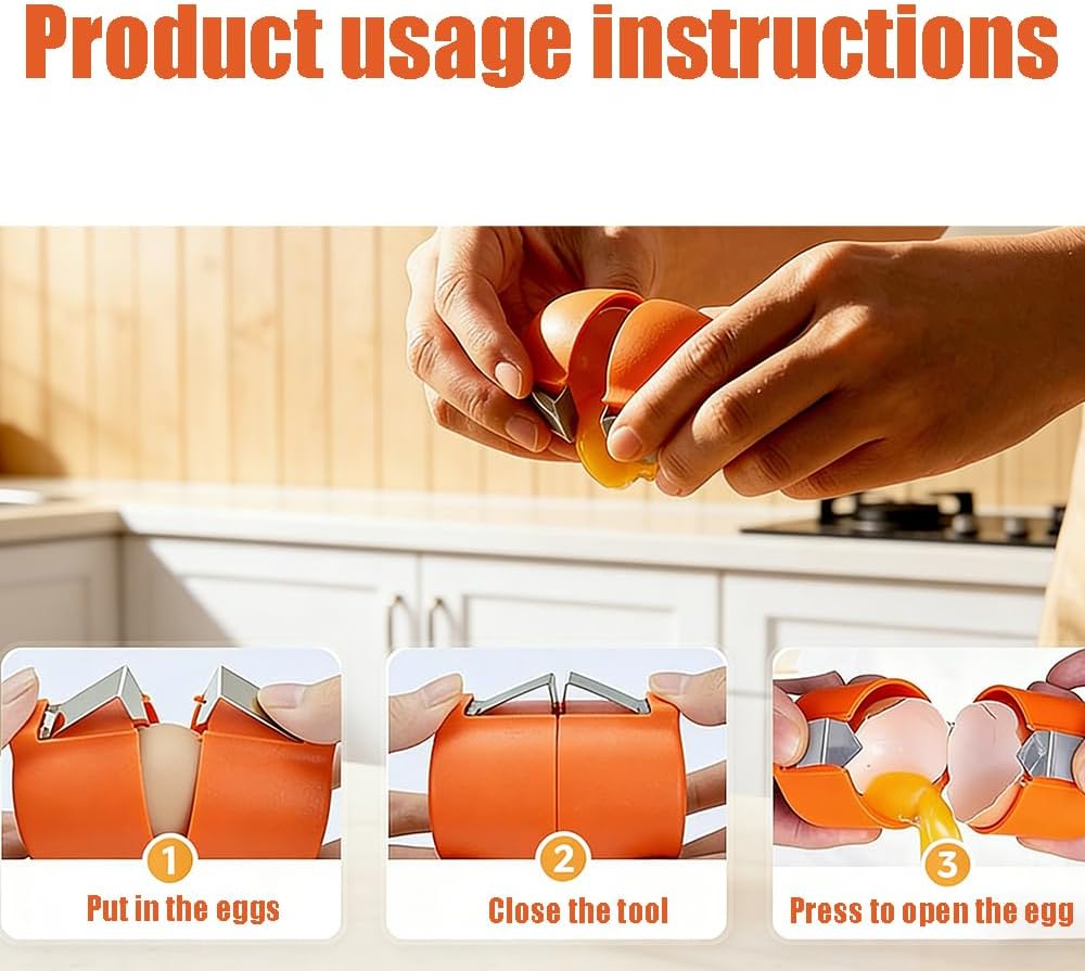 egg shell opener egg opener tool for Raw and Hard Boiled Eggs,Upgraded Stainless Steel Eggshell Breaker Egg Shell Cutter,Quickly Cutting Off Cooked Egg Kitchen Gadgets (1 PCS) (pink)