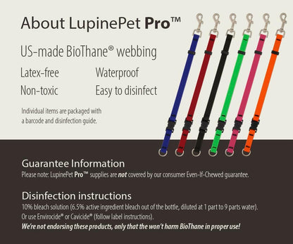 Pro Grooming Loop for Dogs, Waterproof, Neon Pink, 3/4-inch Wide, 18" Long, Made with BioThane