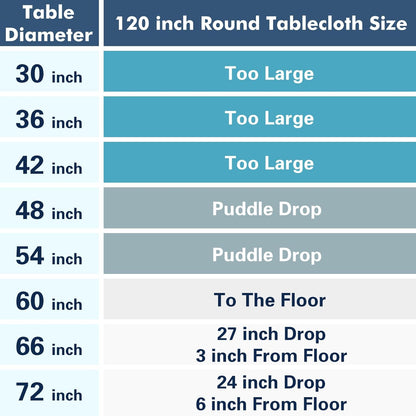 6 Pack 120 Inch Tablecloths Round Pink Table Cover