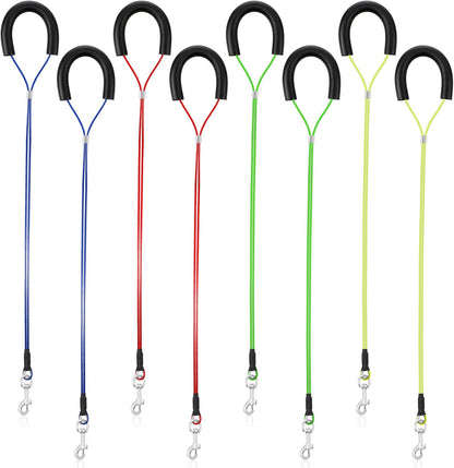 8 Pcs Pet Grooming Loops, 25.6 Inch Adjustable Dog Restraint Noose Loop 4 Colors Sturdy Dog Cat Bathing Safety Tether for Pet Grooming Table, Bathtub for Pets, Cat, Dogs Bathing