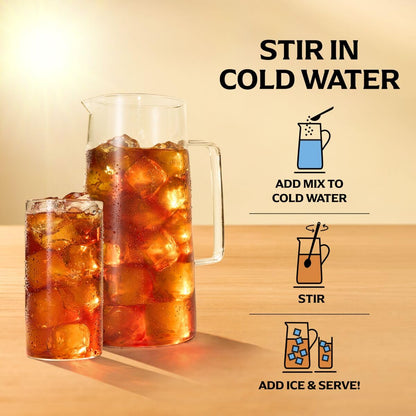 Diet Peach Iced Tea Mix – 10 Quarts Each– Z ero Sugar, Caffeinated Powder Drink Mix