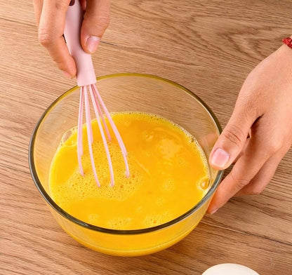 1Pc Pink Multifunctional Egg Whisks,Manual Egg Beaters Mini Egg Mixers Egg Stirrers,Creative Cream Whisks Kitchen Utensils Baking Tools Easy to Use,Small Size,Cooking Utensils,Kitchen and Dining