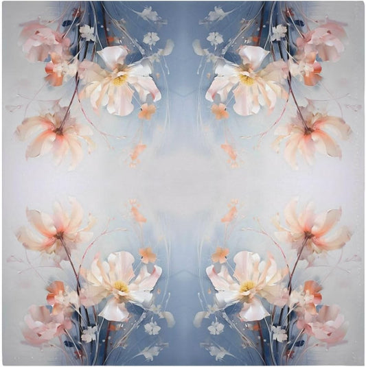 ALAZA Watercolor Pink Flowers (2) Cloth Napkins Dinner Napkins 1 Piece,Reusable Table Napkins Washable Polyester Fabric for Cocktail Party Holiday Wedding Home Decorative