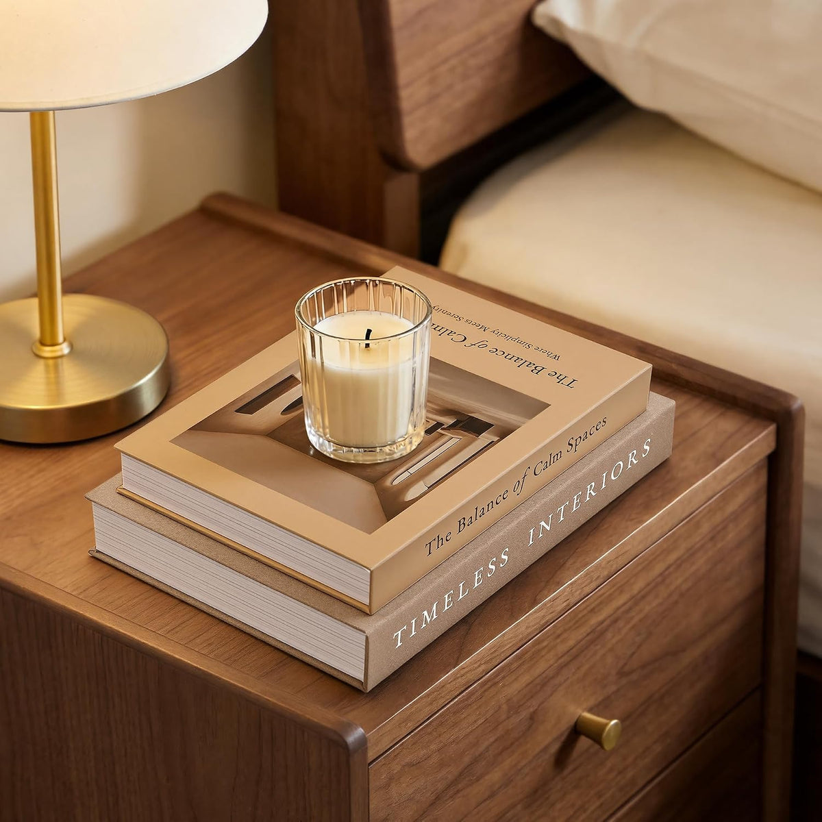 Decorative Books, Set of 3 Fake Book Storage Boxes, Oatmeal