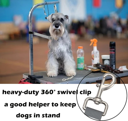 Pet Dog Grooming Table Arm Accessories Dog Grooming Loops for Table Arm Extender Adjustable Extension Loop Bathing Restraint Leash for Small & Medium Dogs(Violet & Neon Pink)