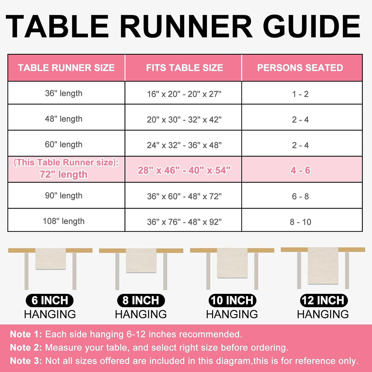 Pink Bow Table Runner Bowknot Scalloped Kitchen Dining Table Cover Coquette Bow Decoration for Indoor Outdoor Home Party Supplies, 13 x 90 Inch