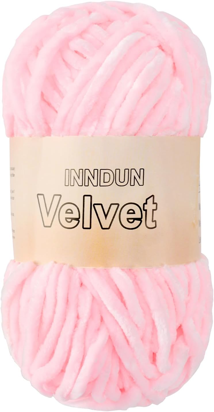 Soft Velvet Chenille Yarn for Crocheting, Super Bulky Yarn for Blankets