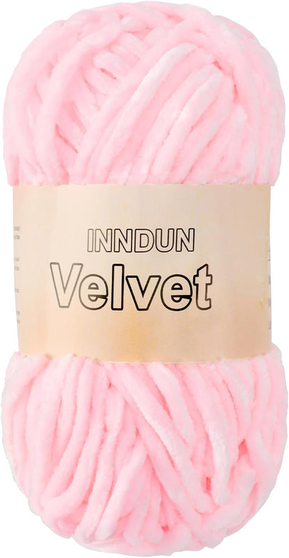 Soft Velvet Chenille Yarn for Crocheting, Super Bulky Yarn for Blankets