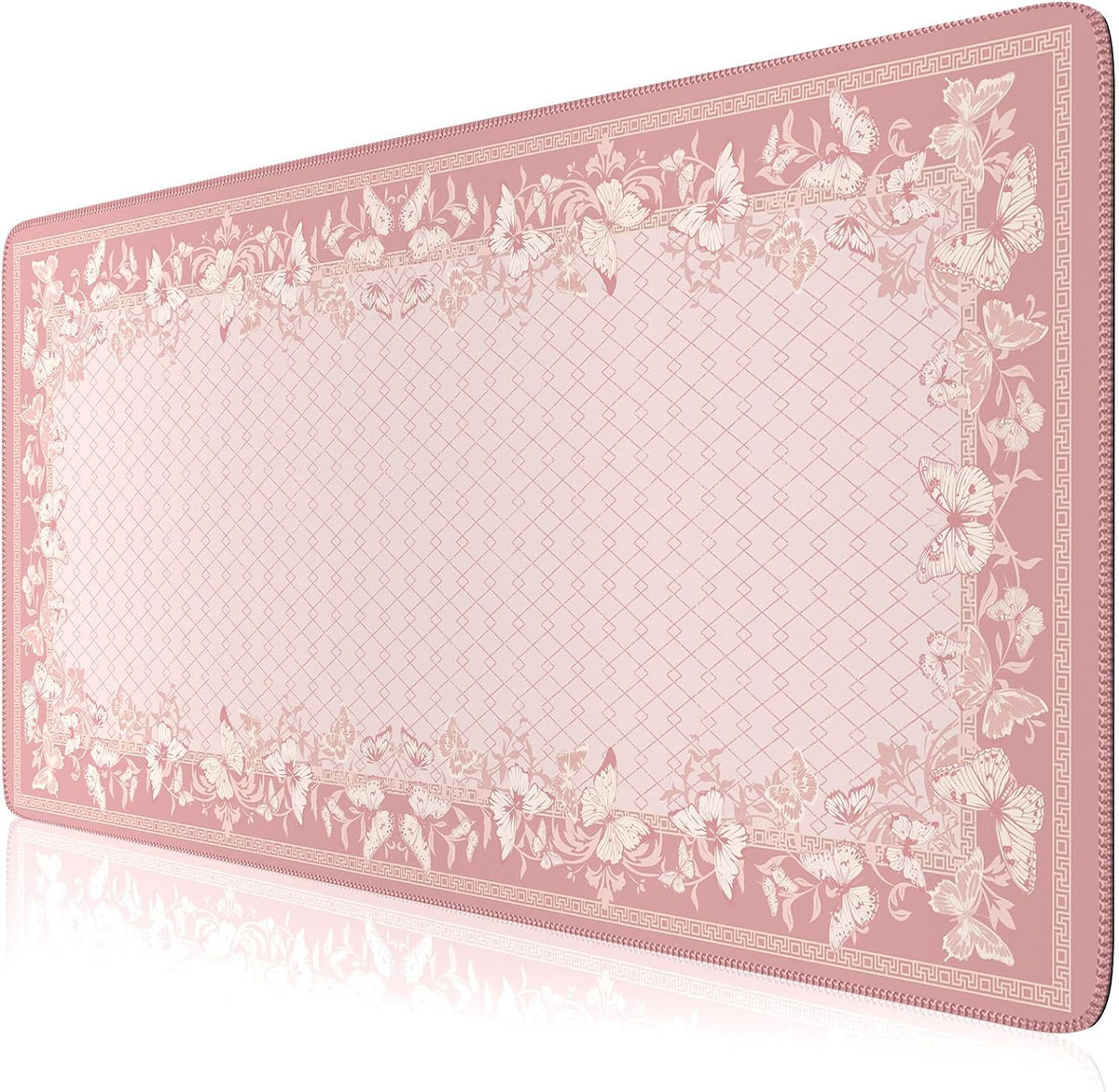 Pink Desk Pad, Cute Computer Mat for Aesthetic Home Accessory