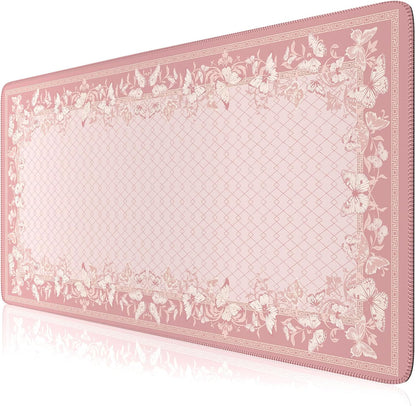 Pink Desk Pad, Cute Computer Mat for Aesthetic Home Accessory