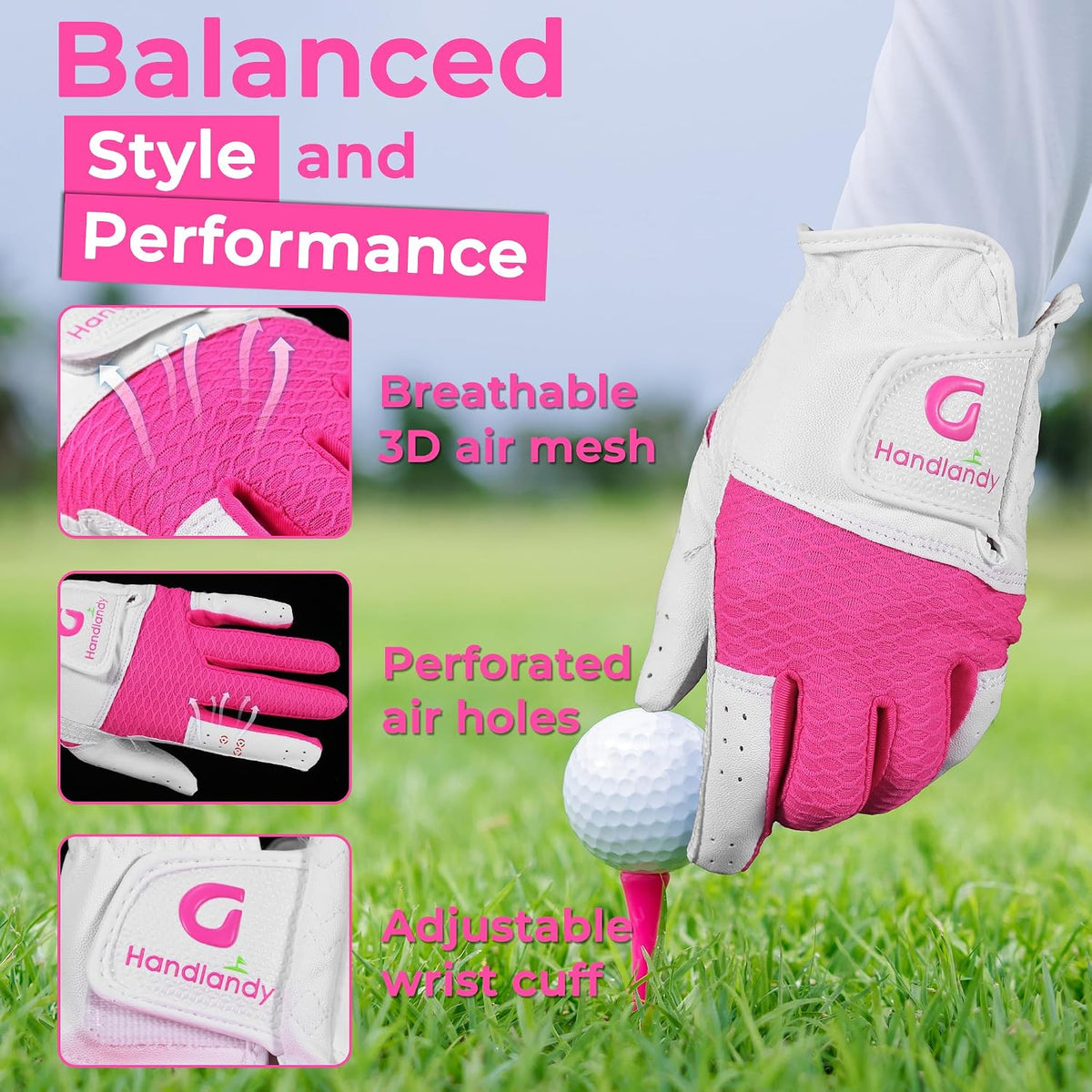 Youth Golf Glove, Left Hand Kids Golf Gloves for Junior Toddler Boys Girls