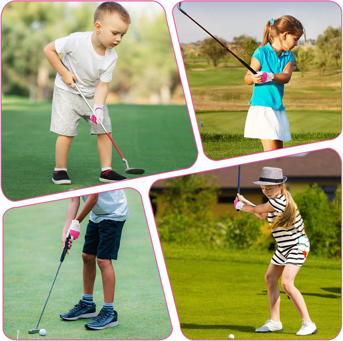 Youth Golf Glove, Left Hand Kids Golf Gloves for Junior Toddler Boys Girls