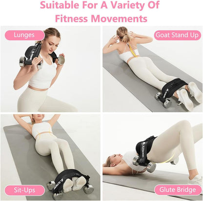 Exercise Hip Thrust Belt, Glute Trainer, Adjustable Hip Thrust Belt with Extra Padding for Dumbbells Kettlebells Gym Fitness Bodybuilding Weightlifting