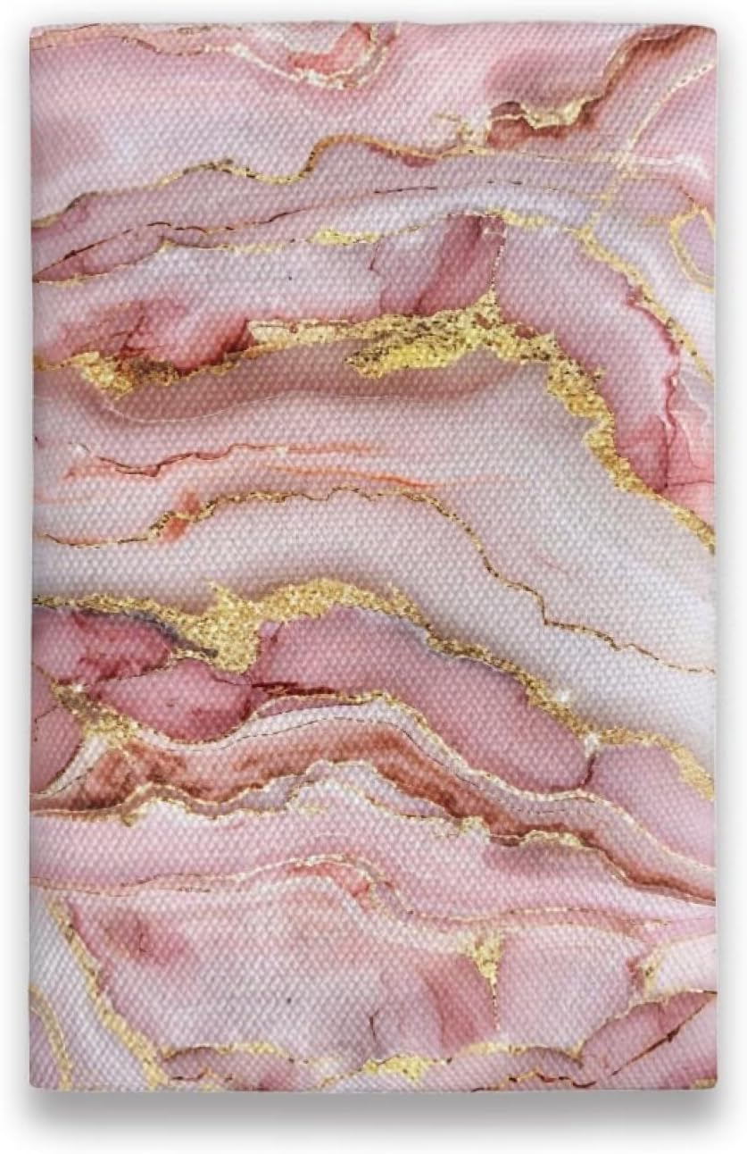 Pink Marble Reusable Wipes Pouch for Tissues Portable Travel Tissues Small Size Pocket Tissue Holder for Purse Lightweight Coins Tissue Pouch for Bag Car Office Home