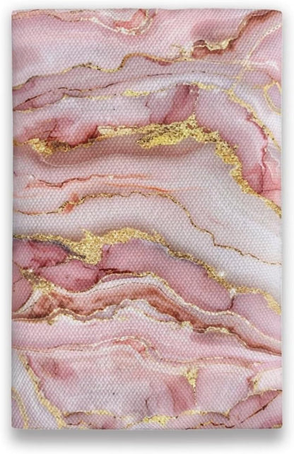Pink Marble Reusable Wipes Pouch for Tissues Portable Travel Tissues Small Size Pocket Tissue Holder for Purse Lightweight Coins Tissue Pouch for Bag Car Office Home