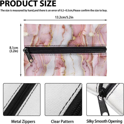 Pink Marble Reusable Wipes Pouch for Tissues Portable Travel Tissues Small Size Pocket Tissue Holder for Purse Lightweight Coins Tissue Pouch for Bag Car Office Home