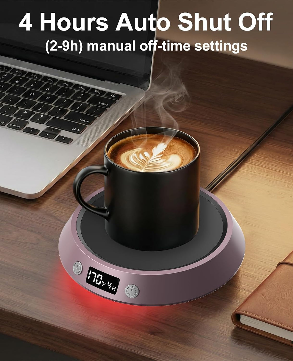 Mug Warmer for Desk, Coffee Warmer with 3 Temp Settings & 2-9H Timer