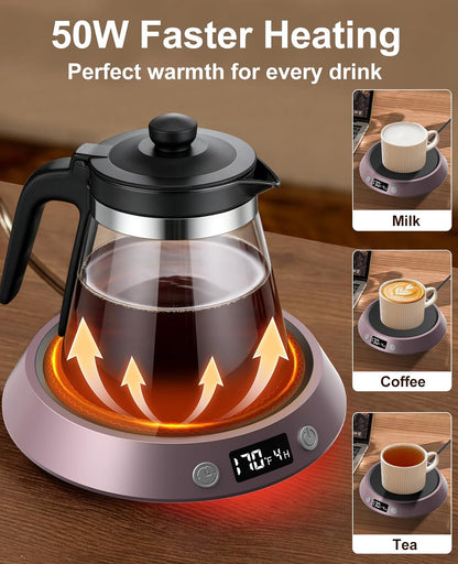 Mug Warmer for Desk, Coffee Warmer with 3 Temp Settings & 2-9H Timer