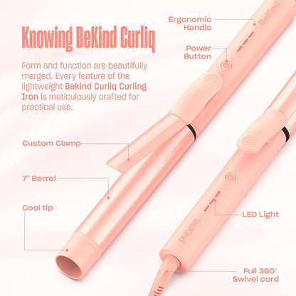 Curliq 1.25-Inch Extra-Long Barrel Curling Iron