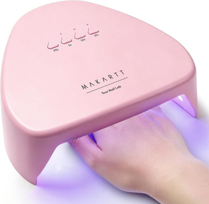 Compact Travel UV Nail Lamp for Gel Nail Polish, Plug-in Nail Dryer