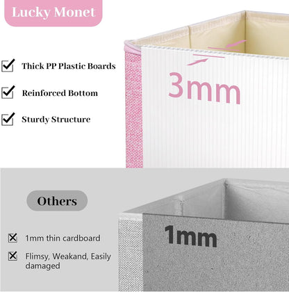 3 Pack Storage Bins with Zipper Lids 15"x10"x10" Foldable Storage Boxes