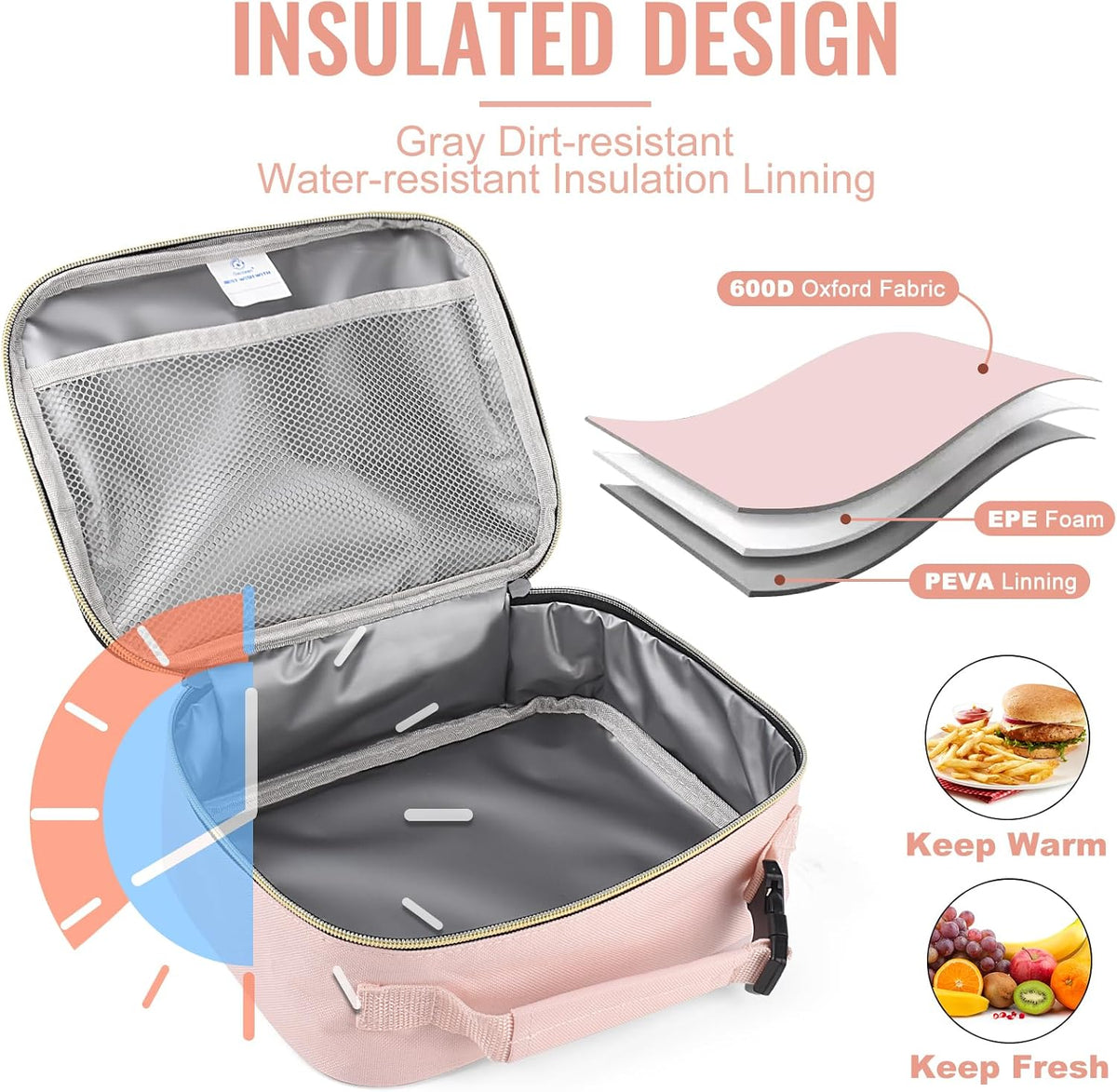 Kids Insulated Lunch Box for Boys Girls,Back to School,Office