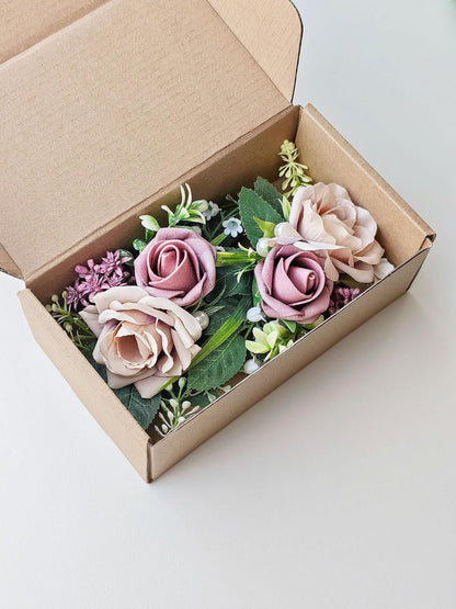 2pcs Boutonniere for Men - Suit Decor Flowers for Groom & Groomsmen, Perfect for Wedding, Prom, Homecoming, Anniversary, Graduation (Blush Pink)
