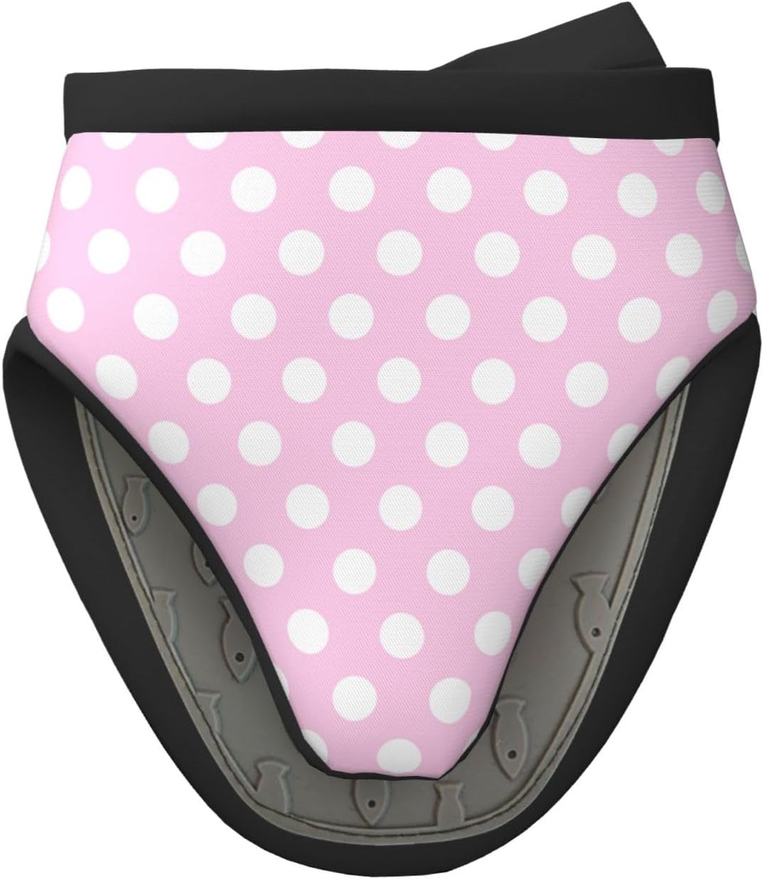 Mini Silicone Oven Mitts, Light Pink Polka Dot Print B Oven Mitts Heat Resistant, Pot Holders for Kitchen Cooking & Baking Gloves