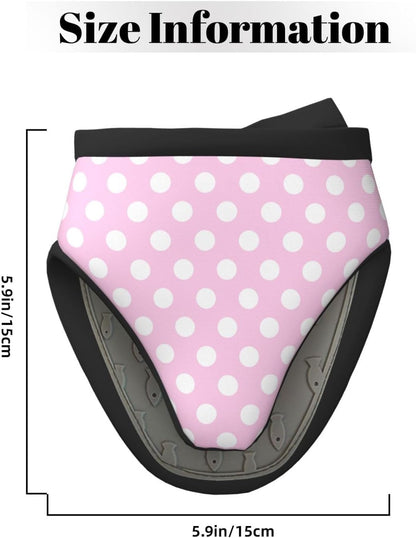 Mini Silicone Oven Mitts, Light Pink Polka Dot Print B Oven Mitts Heat Resistant, Pot Holders for Kitchen Cooking & Baking Gloves