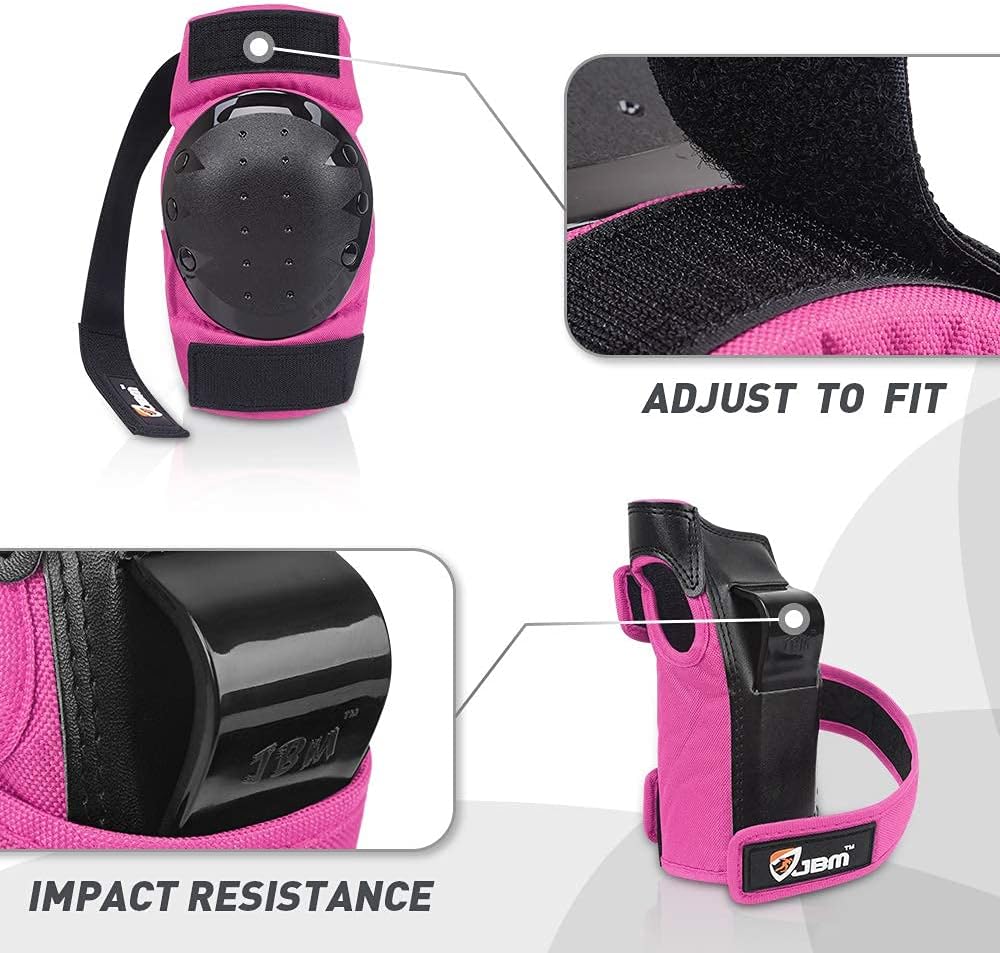 Adult & Kid Skating Protective Gear Set for Beginner to Advanced, Skateboard Helmet Knee and Elbow Pads with Wrist Guards for Inline Roller Skating, Scooter, Skateboarding