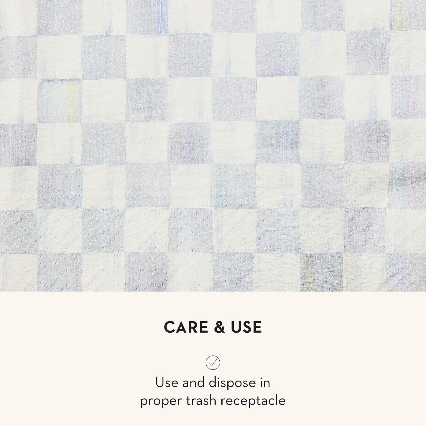 MACKENZIE-CHILDS Cocktail Paper Napkins, Stylish Paper Cocktail Napkins for Parties and More, Gray-and-White Sterling Check