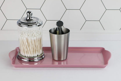 Calypso Basics Melamine Tidbit Tray, Pink (06601)