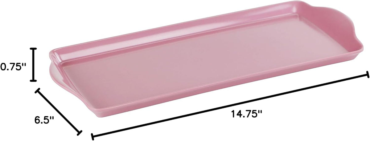 Calypso Basics Melamine Tidbit Tray, Pink (06601)